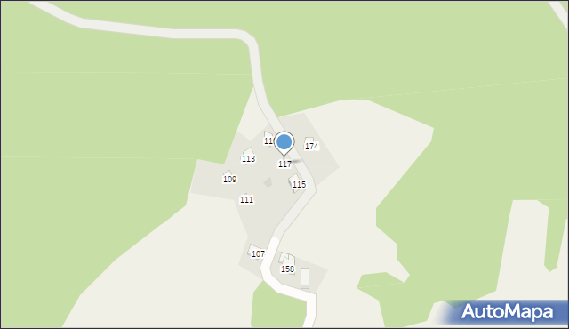 Jaroszowice, Gołębiówka, 117, mapa Jaroszowice