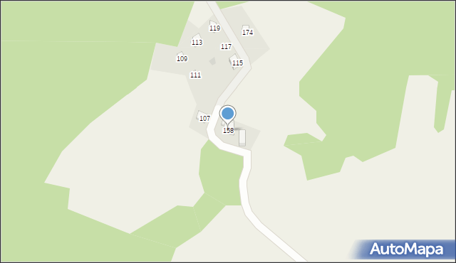 Jaroszowice, Gołębiówka, 158, mapa Jaroszowice