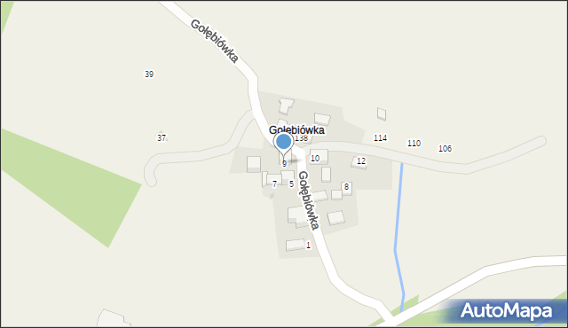 Jaroszowice, Gołębiówka, 9, mapa Jaroszowice