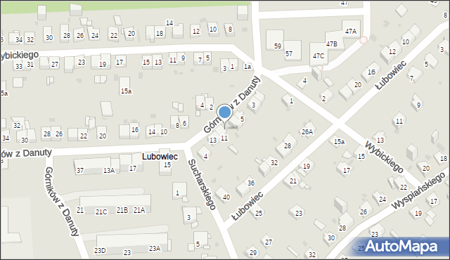 Jaworzno, Górników z Danuty, 9, mapa Jaworzno