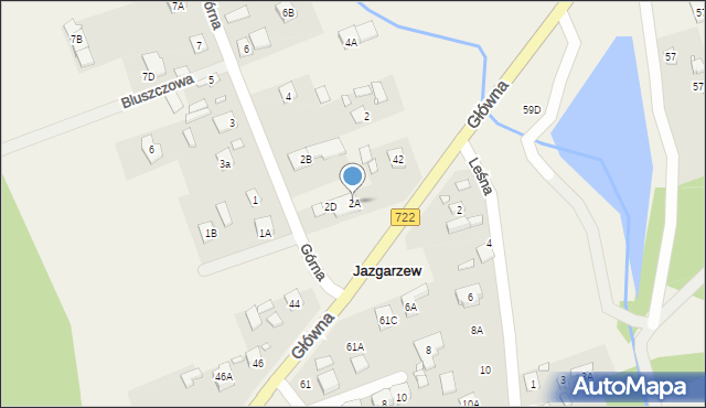 Jazgarzew, Górna, 2A, mapa Jazgarzew