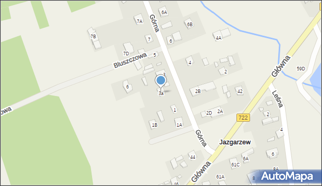 Jazgarzew, Górna, 3a, mapa Jazgarzew