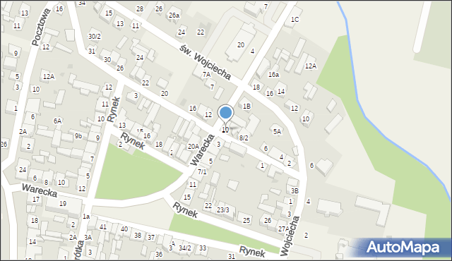 Jedlińsk, Gołębiowskiego, ks. bp., 10, mapa Jedlińsk