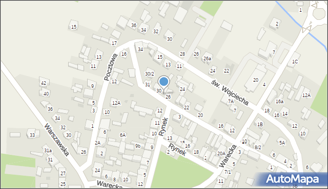 Jedlińsk, Gołębiowskiego, ks. bp., 29, mapa Jedlińsk