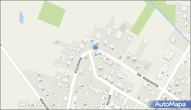 Jedlińsk, Gołębiowskiego, ks. bp., 34, mapa Jedlińsk