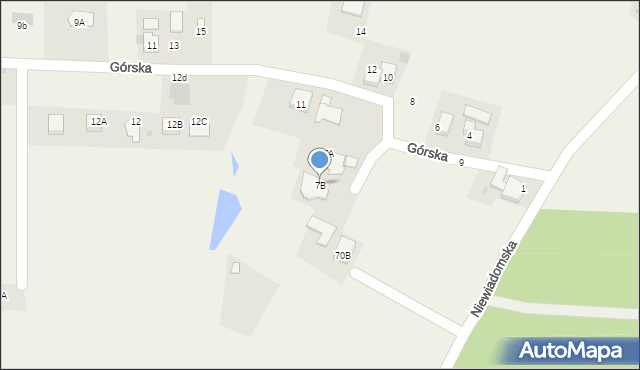 Jejkowice, Górska, 7B, mapa Jejkowice