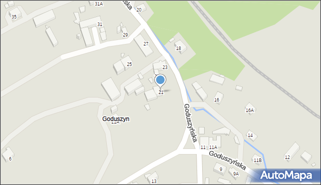 Jelenia Góra, Goduszyńska, 21, mapa Jelenia Góra