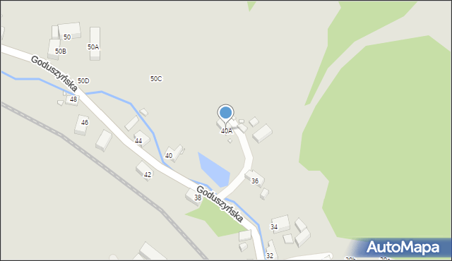 Jelenia Góra, Goduszyńska, 40A, mapa Jelenia Góra
