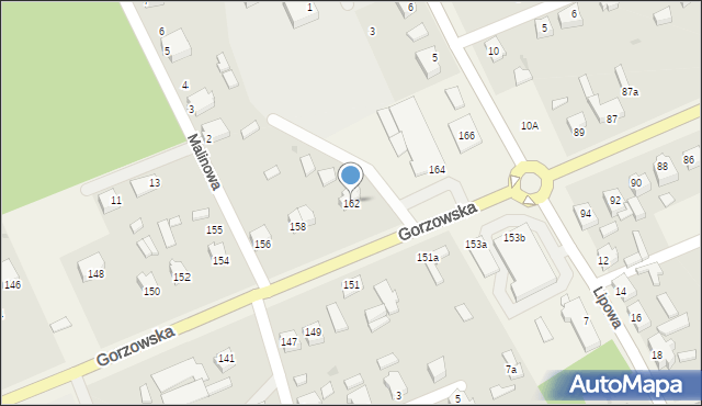 Jenin, Gorzowska, 162, mapa Jenin