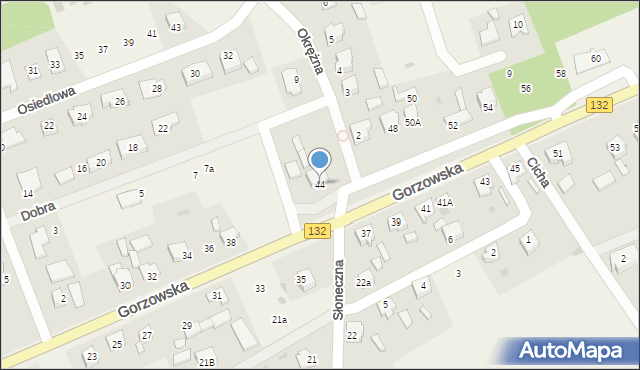 Jenin, Gorzowska, 44, mapa Jenin