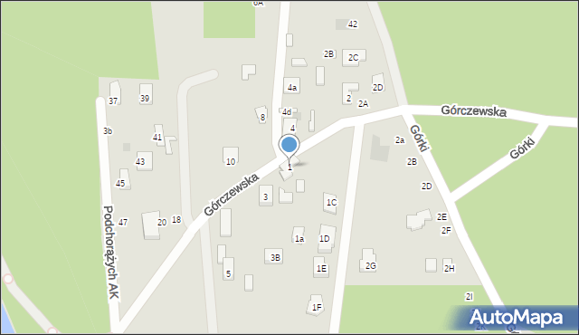 Józefów, Górczewska, 1, mapa Józefów