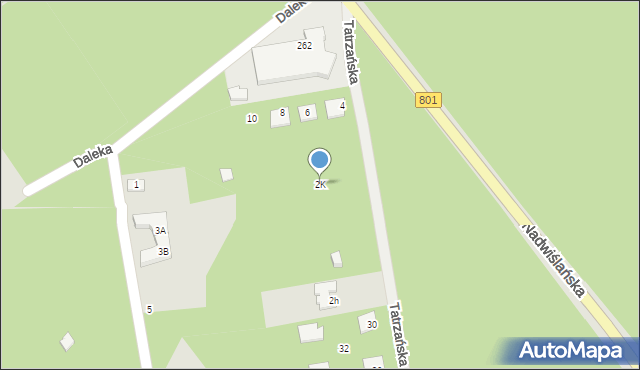 Józefów, Górczewska, 2K, mapa Józefów