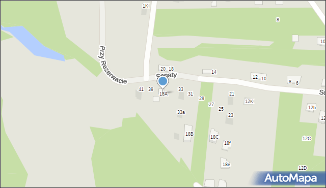 Józefów, Górki, 18A, mapa Józefów