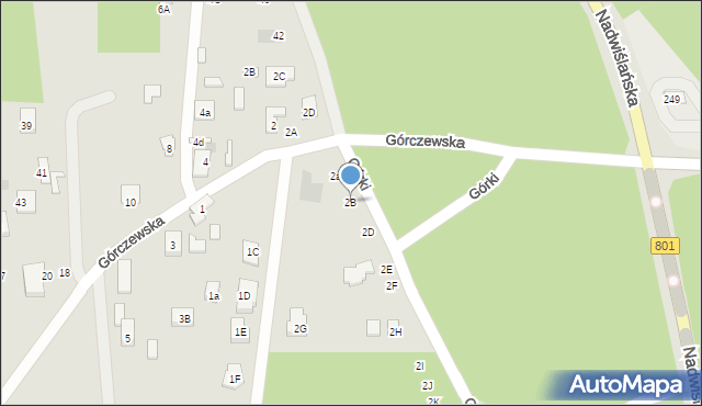 Józefów, Górki, 2B, mapa Józefów