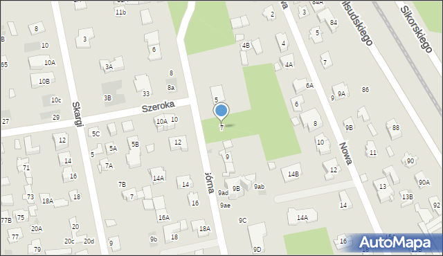 Józefów, Górna, 7, mapa Józefów