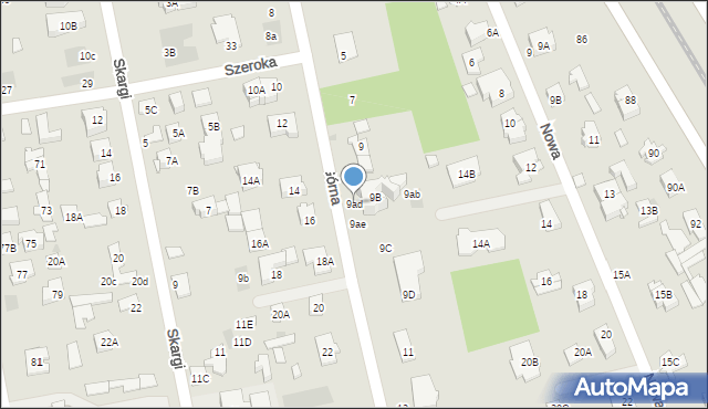 Józefów, Górna, 9ad, mapa Józefów