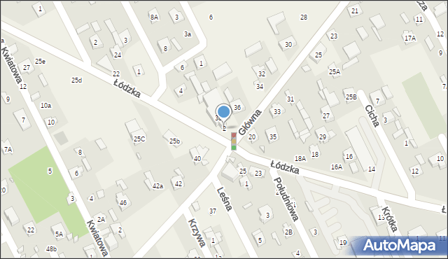 Justynów, Górna, 2, mapa Justynów