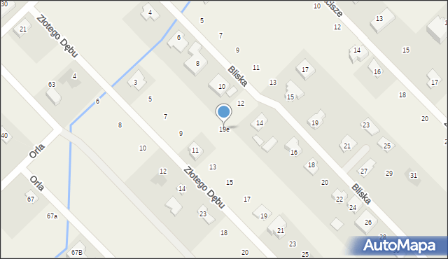 Kajetany, Gołębia, 19e, mapa Kajetany