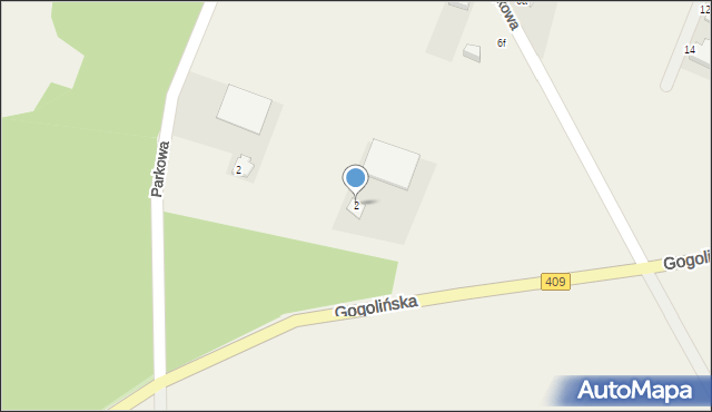 Kalinowice, Gogolińska, 2, mapa Kalinowice