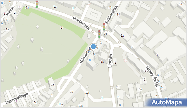 Kalisz, Górnośląska, 6, mapa Kalisza