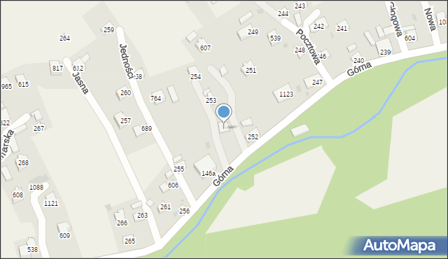 Kamesznica, Górna, 1083, mapa Kamesznica