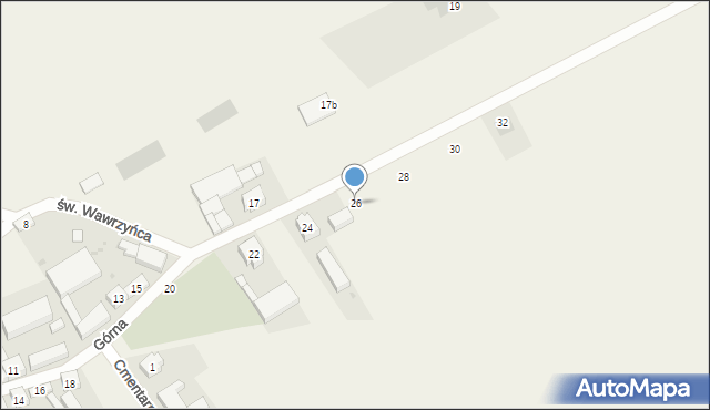 Kamionna, Górna, 26, mapa Kamionna