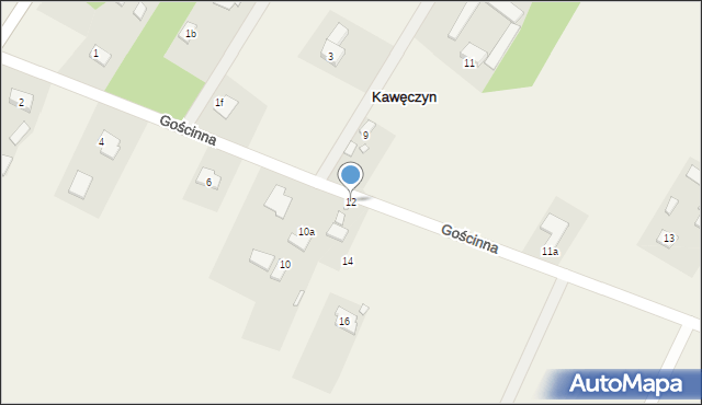 Kawęczyn, Gościnna, 12, mapa Kawęczyn