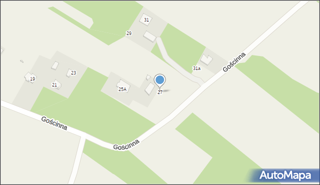 Kawęczyn, Gościnna, 27, mapa Kawęczyn