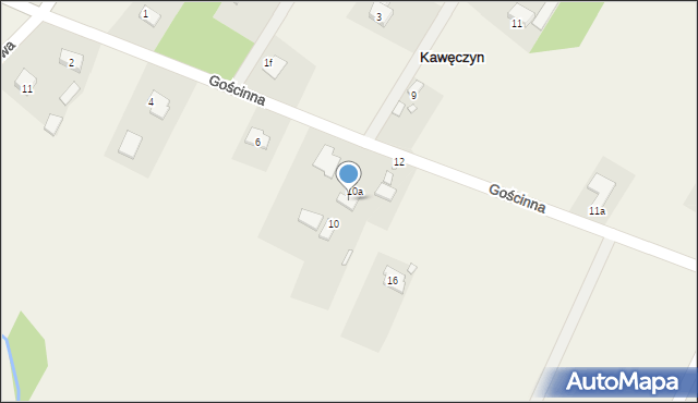 Kawęczyn, Gościnna, 8, mapa Kawęczyn