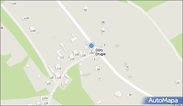 Kazimierz Dolny, Góry, 104, mapa Kazimierz Dolny