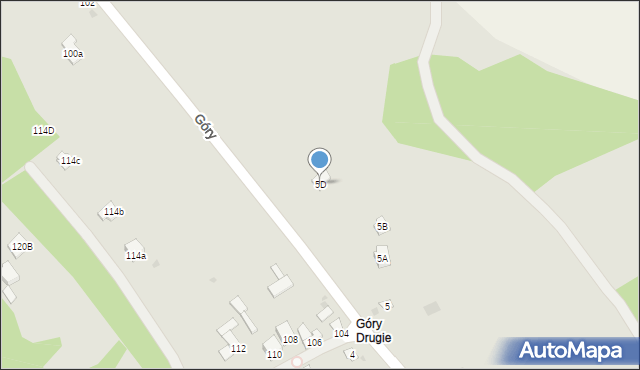 Kazimierz Dolny, Góry Drugie, 5D, mapa Kazimierz Dolny