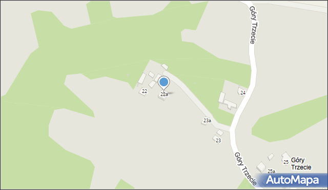 Kazimierz Dolny, Góry Trzecie, 22a, mapa Kazimierz Dolny