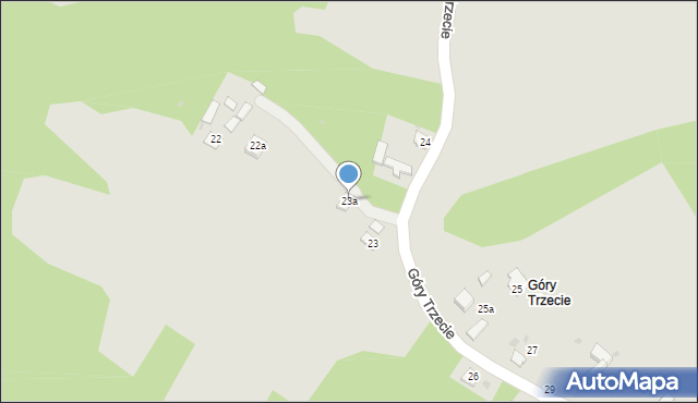 Kazimierz Dolny, Góry Trzecie, 23a, mapa Kazimierz Dolny