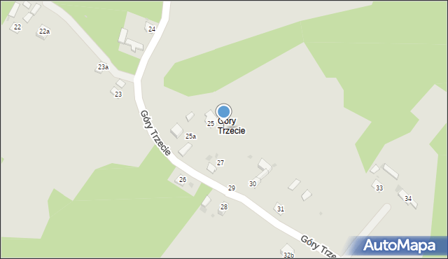 Kazimierz Dolny, Góry Trzecie, 27a, mapa Kazimierz Dolny