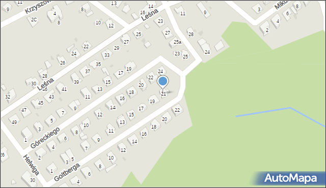 Kędzierzyn-Koźle, Goltberga Mikołaja, 21, mapa Kędzierzyna-Koźle