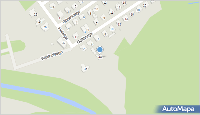 Kędzierzyn-Koźle, Goltberga Mikołaja, 4A, mapa Kędzierzyna-Koźle