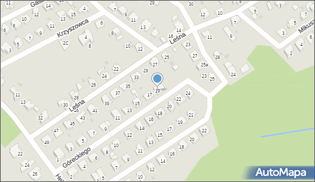 Kędzierzyn-Koźle, Góreckiego Jerzego, 19, mapa Kędzierzyna-Koźle