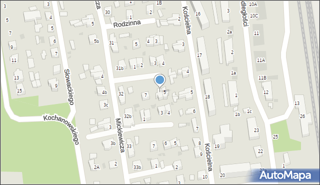 Kępice, Gościnna, 6, mapa Kępice