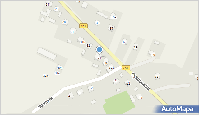 Kiełczyna, Gościniec, 34, mapa Kiełczyna