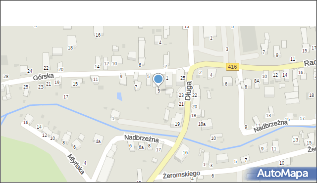 Kietrz, Górska, 3, mapa Kietrz