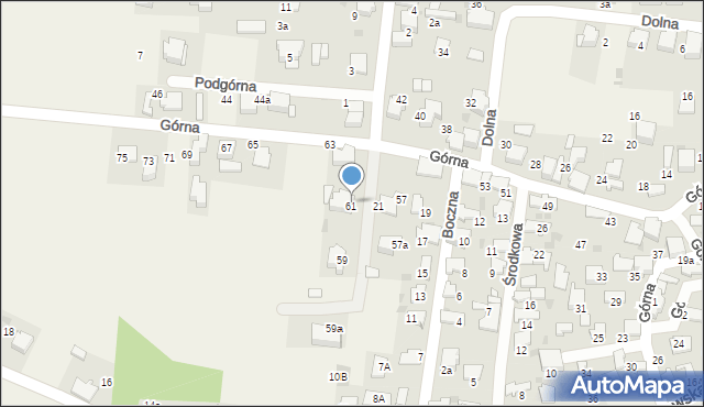 Klucze, Górna, 61, mapa Klucze