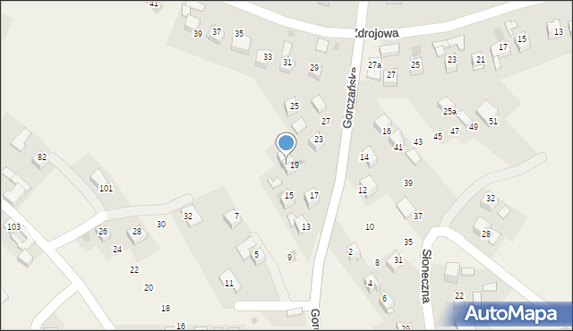 Kluszkowce, Gorczańska, 21, mapa Kluszkowce