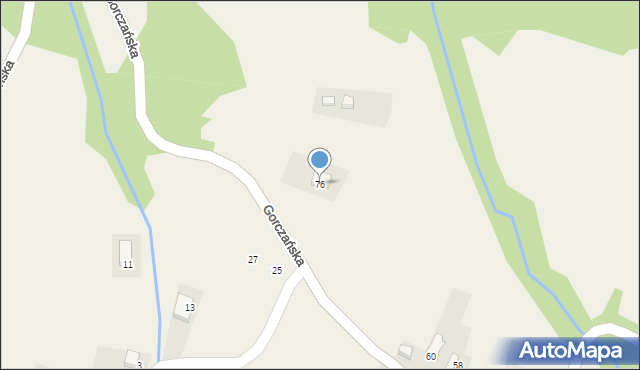 Knurów, Gorczańska, 76, mapa Knurów
