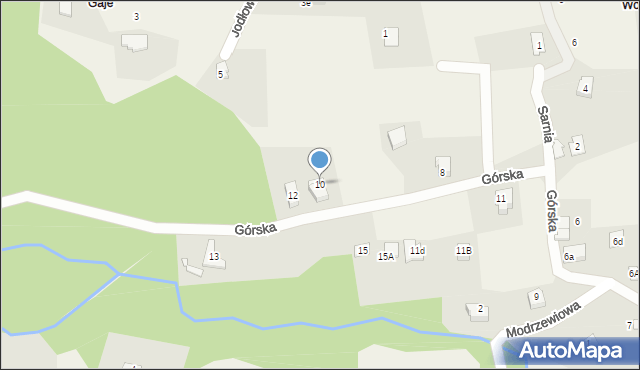 Kobiernice, Górska, 10, mapa Kobiernice