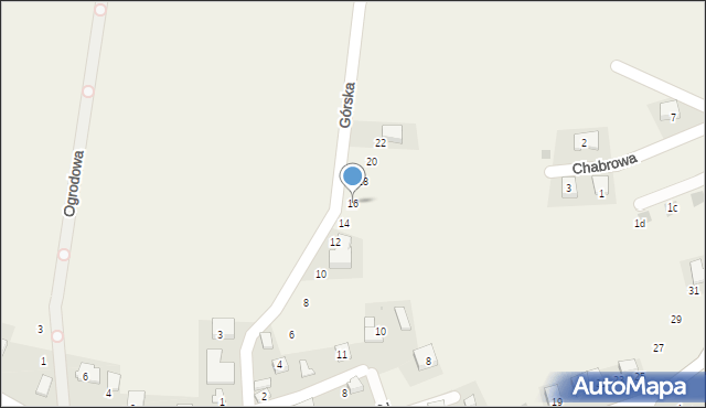 Kobylany, Górska, 16, mapa Kobylany