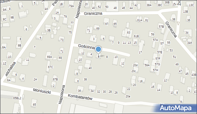 Kobyłka, Gościnna, 6, mapa Kobyłka