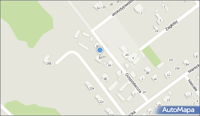 Kobyłka, Gospodarcza, 3d, mapa Kobyłka