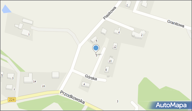 Kobysewo, Górska, 3, mapa Kobysewo