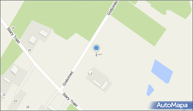 Kocerany, Gościniec, 6, mapa Kocerany