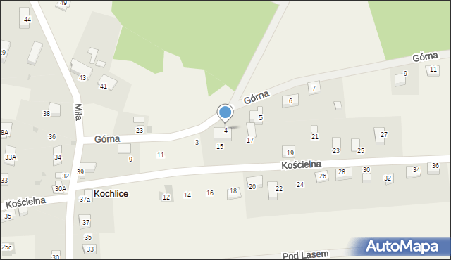 Kochlice, Górna, 4, mapa Kochlice